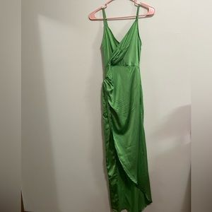 prettylittlething, maxi dress, size 0 petite, never worn before